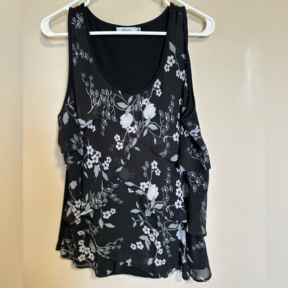 183 Ricki's Sleeveless Flowy Blouse - Picture 1 of 4